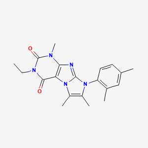 8-(2,4-dimethylphenyl)-3-ethyl-1,6,7-trimethyl-1H,2H,3H,4H,8H-imidazo[1,2-g]purine-2,4-dione