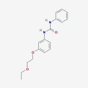 molecular formula C17H20N2O3 B269347 N-[3-(2-ethoxyethoxy)phenyl]-N'-phenylurea 