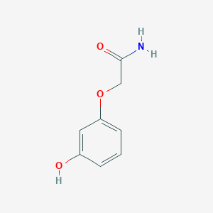 molecular formula C8H9NO3 B2693482 2-(3-Hydroxyphenoxy)acetamide CAS No. 1152538-30-1