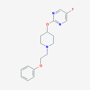 5-Fluoro-2-[1-(2-phenoxyethyl)piperidin-4-yl]oxypyrimidine