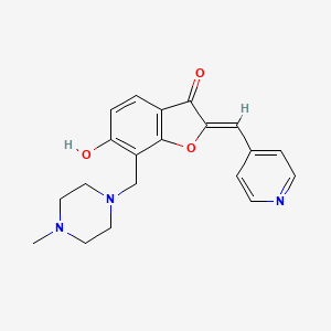 (Z)-6-hydroxy-7-((4-methylpiperazin-1-yl)methyl)-2-(pyridin-4-ylmethylene)benzofuran-3(2H)-one