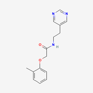 N-(2-(pyrimidin-5-yl)ethyl)-2-(o-tolyloxy)acetamide