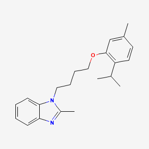 4-Methyl-2-[4-(2-methylbenzimidazolyl)butoxy]-1-(methylethyl)benzene