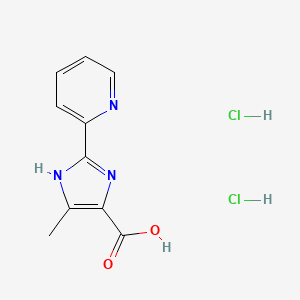 4-methyl-2-(pyridin-2-yl)-1H-imidazole-5-carboxylic acid dihydrochloride