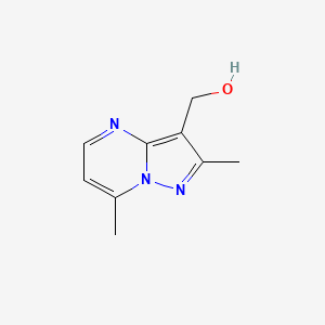 molecular formula C9H11N3O B2693527 (2,7-Dimethylpyrazolo[1,5-a]pyrimidin-3-yl)methanol CAS No. 1975117-89-5