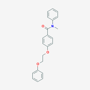 molecular formula C22H21NO3 B269353 N-methyl-4-(2-phenoxyethoxy)-N-phenylbenzamide 