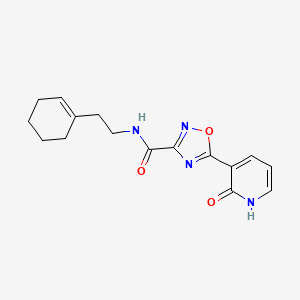 N-(2-cyclohex-1-en-1-ylethyl)-5-(2-oxo-1,2-dihydropyridin-3-yl)-1,2,4-oxadiazole-3-carboxamide