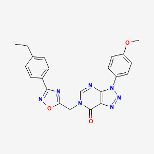 6-((3-(4-ethylphenyl)-1,2,4-oxadiazol-5-yl)methyl)-3-(4-methoxyphenyl)-3H-[1,2,3]triazolo[4,5-d]pyrimidin-7(6H)-one