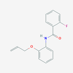 molecular formula C16H14FNO2 B269356 N-[2-(allyloxy)phenyl]-2-fluorobenzamide 