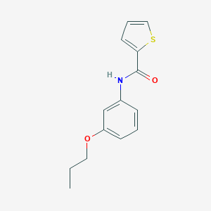 molecular formula C14H15NO2S B269357 N-(3-propoxyphenyl)thiophene-2-carboxamide 