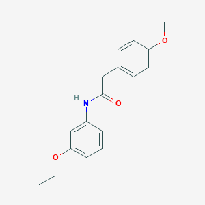 molecular formula C17H19NO3 B269358 N-(3-ethoxyphenyl)-2-(4-methoxyphenyl)acetamide 