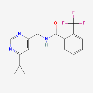 N-((6-cyclopropylpyrimidin-4-yl)methyl)-2-(trifluoromethyl)benzamide