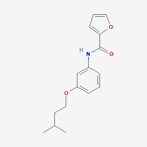 molecular formula C16H19NO3 B269359 N-[3-(3-methylbutoxy)phenyl]furan-2-carboxamide 