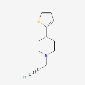 molecular formula C12H15NS B2693599 1-(Prop-2-yn-1-yl)-4-(thiophen-2-yl)piperidine CAS No. 1396633-50-3
