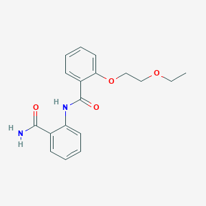 molecular formula C18H20N2O4 B269361 2-{[2-(2-Ethoxyethoxy)benzoyl]amino}benzamide 
