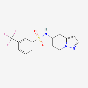 N-(4,5,6,7-tetrahydropyrazolo[1,5-a]pyridin-5-yl)-3-(trifluoromethyl)benzenesulfonamide