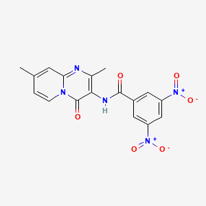 N-(2,8-dimethyl-4-oxo-4H-pyrido[1,2-a]pyrimidin-3-yl)-3,5-dinitrobenzamide