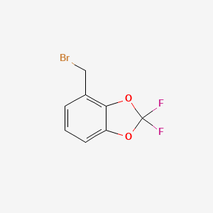 molecular formula C8H5BrF2O2 B2693628 4-(溴甲基)-2,2-二氟-1,3-苯并二氧杂环戊二氧 CAS No. 72769-05-2