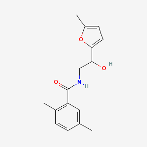 molecular formula C16H19NO3 B2693638 N-(2-hydroxy-2-(5-methylfuran-2-yl)ethyl)-2,5-dimethylbenzamide CAS No. 1226446-34-9