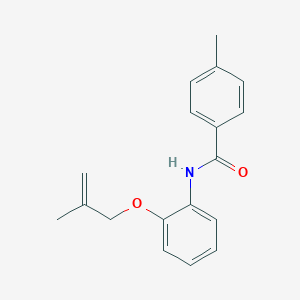 molecular formula C18H19NO2 B269364 4-methyl-N-{2-[(2-methylprop-2-en-1-yl)oxy]phenyl}benzamide 