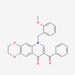 8-benzoyl-6-(2-methoxybenzyl)-2,3-dihydro[1,4]dioxino[2,3-g]quinolin-9(6H)-one