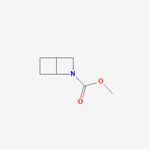 molecular formula C7H11NO2 B2693649 Methyl 2-azabicyclo[2.2.0]hexane-2-carboxylate CAS No. 1909320-08-6