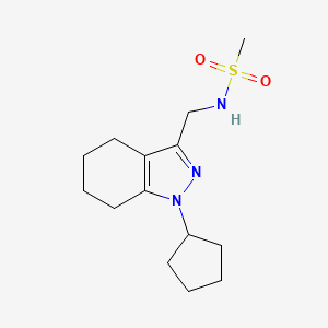 N-((1-cyclopentyl-4,5,6,7-tetrahydro-1H-indazol-3-yl)methyl)methanesulfonamide