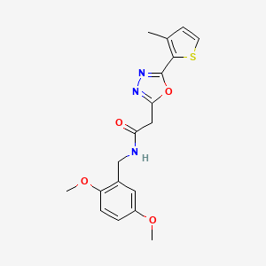 molecular formula C18H19N3O4S B2693653 N-(2-methoxyethyl)-3-[(3-methylbenzoyl)amino]-1H-indole-2-carboxamide CAS No. 1286711-60-1