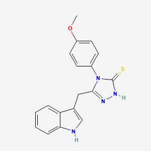 5-(Indol-3-ylmethyl)-4-(4-methoxyphenyl)-1,2,4-triazole-3-thiol
