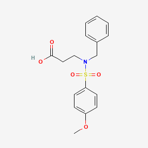 3-[Benzyl-(4-methoxyphenyl)sulfonylamino]propanoic acid
