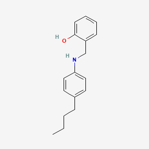 molecular formula C17H21NO B2693664 2-{[(4-Butylphenyl)amino]methyl}phenol CAS No. 1041571-77-0