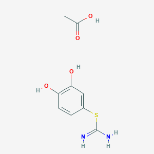 molecular formula C9H12N2O4S B2693670 S-(3,4-dihydroxyphenyl)isothiourea acetate CAS No. 27320-20-3