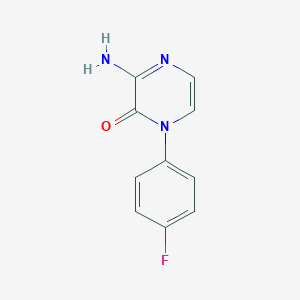 molecular formula C10H8FN3O B2693678 3-Amino-1-(4-fluorophenyl)pyrazin-2-one CAS No. 2380084-10-4