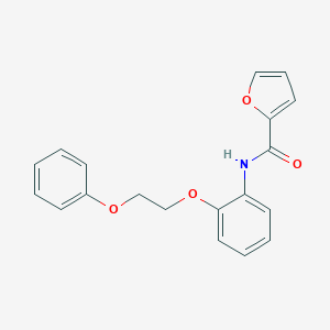 molecular formula C19H17NO4 B269368 N-[2-(2-phenoxyethoxy)phenyl]-2-furamide 
