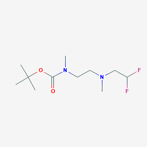 molecular formula C11H22F2N2O2 B2693694 叔丁基-N-{2-[(2,2-二氟乙基)(甲基)氨基]乙基}-N-甲基甲酸酯 CAS No. 1803592-43-9