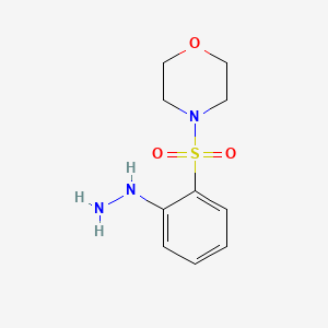 molecular formula C10H15N3O3S B2693697 4-(2-肼基苯磺酰)吗啉 CAS No. 1153476-44-8