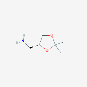 molecular formula C6H13NO2 B026937 (R)-(2,2-二甲基-1,3-二氧戊环-4-基)甲胺 CAS No. 103883-30-3
