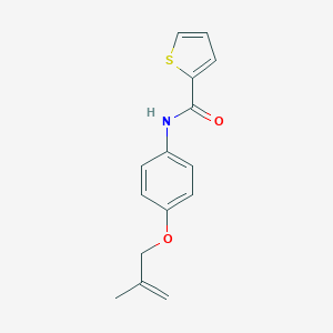 molecular formula C15H15NO2S B269371 N-{4-[(2-methylprop-2-en-1-yl)oxy]phenyl}thiophene-2-carboxamide 