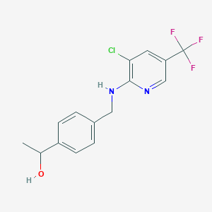 1-(4-(((3-Chloro-5-(trifluoromethyl)pyridin-2-yl)amino)methyl)phenyl)ethan-1-ol
