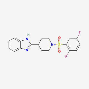 2-[1-(2,5-difluorobenzenesulfonyl)piperidin-4-yl]-1H-1,3-benzodiazole