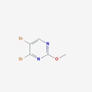 molecular formula C5H4Br2N2O B2693728 4,5-Dibromo-2-methoxypyrimidine CAS No. 2470436-74-7