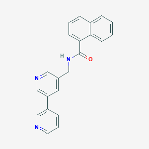 N-([3,3'-bipyridin]-5-ylmethyl)-1-naphthamide