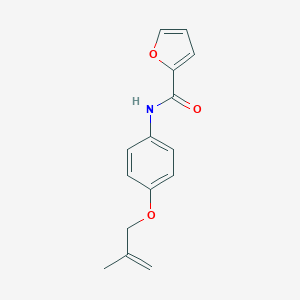 molecular formula C15H15NO3 B269375 N-{4-[(2-methyl-2-propenyl)oxy]phenyl}-2-furamide 