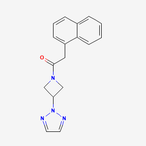 molecular formula C17H16N4O B2693765 1-(3-(2H-1,2,3-三唑-2-基)氮杂环丁烷-1-基)-2-(萘基)乙酮 CAS No. 2188203-07-6