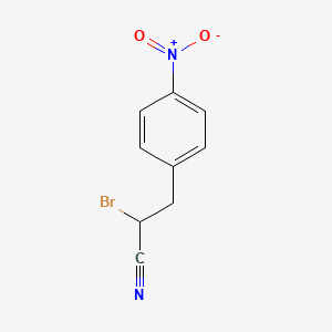 2-Bromo-3-(4-nitrophenyl)propanenitrile