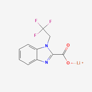 molecular formula C10H6F3LiN2O2 B2693768 Lithium 1-(2,2,2-trifluoroethyl)-1H-benzo[d]imidazole-2-carboxylate CAS No. 2197061-59-7