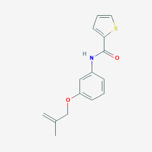 molecular formula C15H15NO2S B269378 N-{3-[(2-methylprop-2-en-1-yl)oxy]phenyl}thiophene-2-carboxamide 