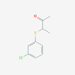 molecular formula C10H11ClOS B2693780 3-[(3-氯苯基)硫代]丁酮 CAS No. 1250927-50-4