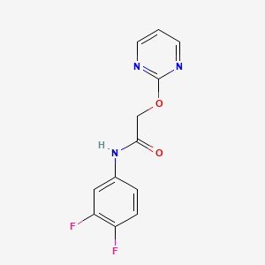 N-(3,4-difluorophenyl)-2-(pyrimidin-2-yloxy)acetamide