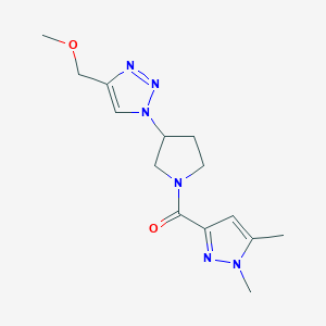 1-[1-(1,5-dimethyl-1H-pyrazole-3-carbonyl)pyrrolidin-3-yl]-4-(methoxymethyl)-1H-1,2,3-triazole